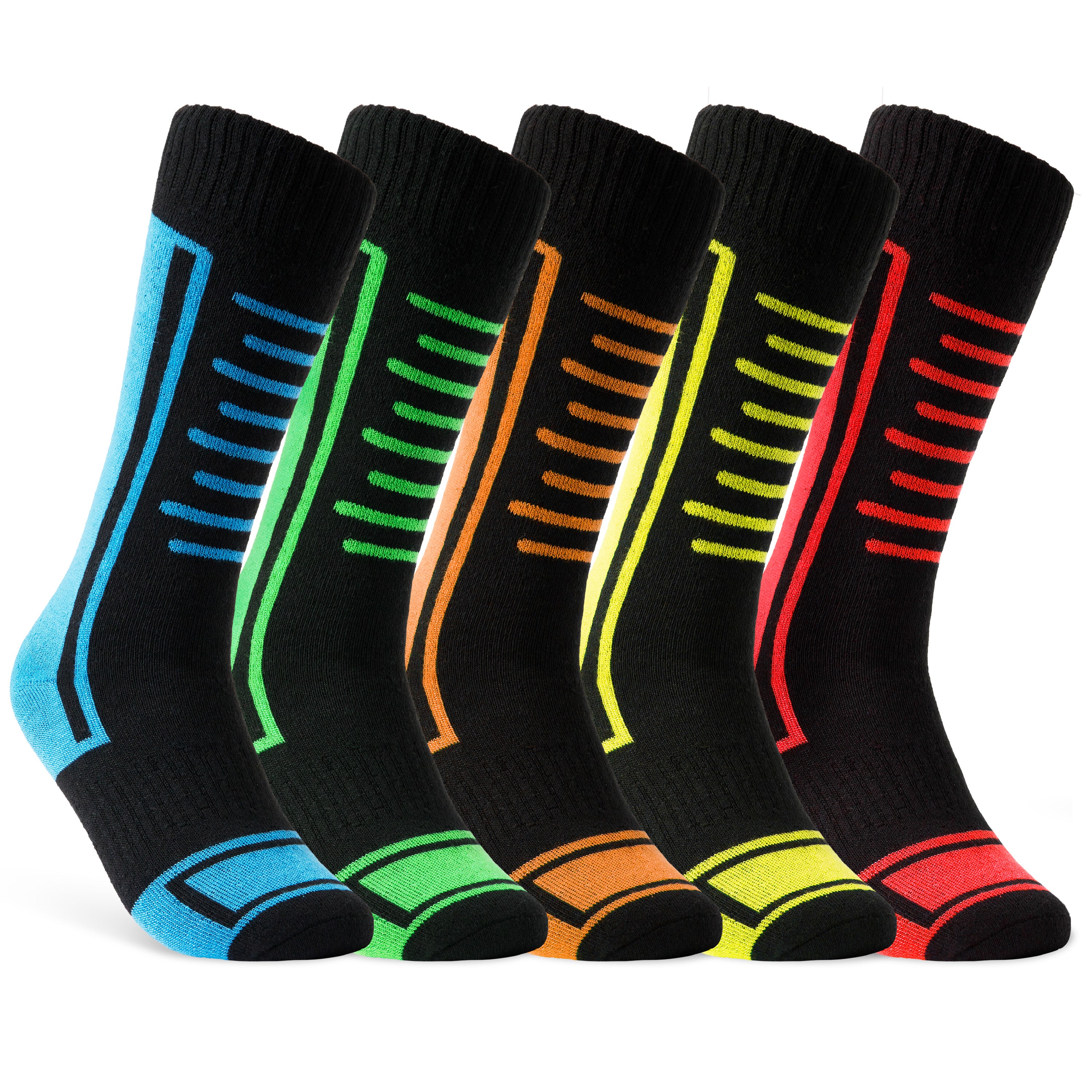 CityComfort Boys Ski Socks Multipack - Kids Thermal Socks for Skiing, Hiking & Outdoor Activities - Get Trend