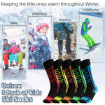 CityComfort Boys Ski Socks Multipack - Kids Thermal Socks for Skiing, Hiking & Outdoor Activities - Get Trend