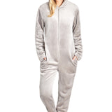 CityComfort Onesies for Women Soft Comfy Fleece Pyjamas Nightwear for Women Fluffy Fleece Onesie Lounge Wear Sizes S-XL