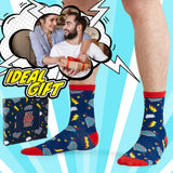 CityComfort Mens Boxers and Funny Socks Set - Super Dad - Get Trend