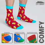 CityComfort Mens Socks Pack of 5 Crew Socks for Men Teenagers