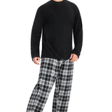 CityComfort Mens Pyjamas Set, 2 Piece Set Loungewear - Black & Grey Pyjama Set - Get Trend