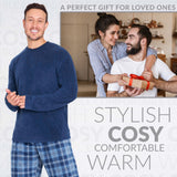 CityComfort Mens Pyjamas Set Super Soft Fleece 2 Piece Set Loungewear Nightwear Gifts for Men - Get Trend
