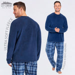 CityComfort Mens Pyjamas Set Super Soft Fleece 2 Piece Set Loungewear Nightwear Gifts for Men - Get Trend