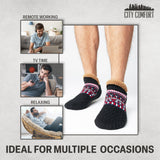 CityComfort Slipper Socks for Men & Teens Size 6–9.5, Cozy Non Slip Socks