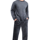 CityComfort Mens Pyjamas Set Super Soft Fleece 2 Piece Set Loungewear Nightwear