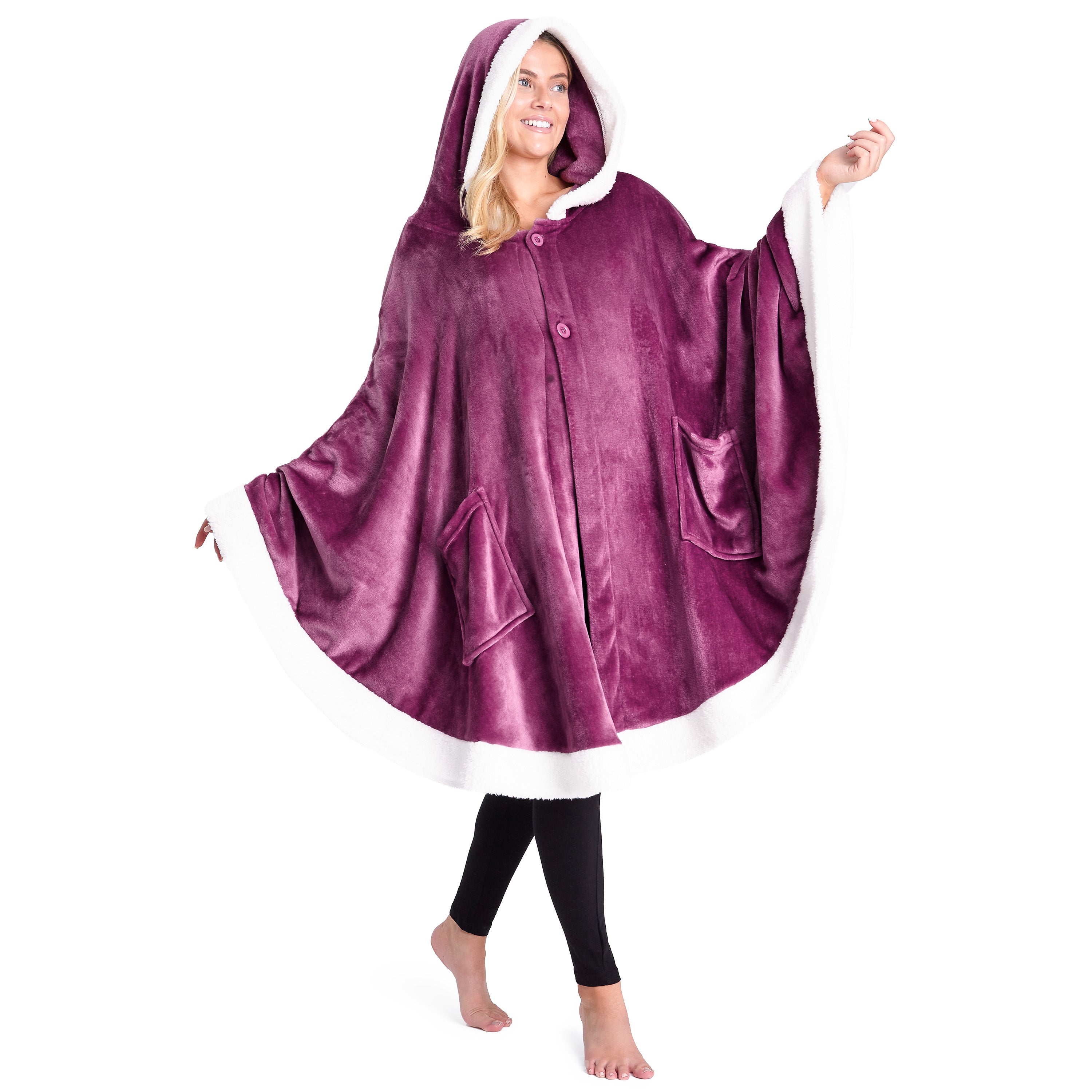 CityComfort Blanket Hoodie For Women Snuggle Sherpa Oversized Hoodie Blanket - Get Trend