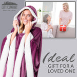 CityComfort Blanket Hoodie For Women Snuggle Sherpa Oversized Hoodie Blanket - Get Trend