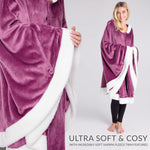 CityComfort Blanket Hoodie For Women Snuggle Sherpa Oversized Hoodie Blanket - Get Trend