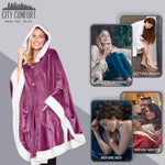 CityComfort Blanket Hoodie For Women Snuggle Sherpa Oversized Hoodie Blanket - Get Trend