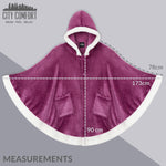 CityComfort Blanket Hoodie For Women Snuggle Sherpa Oversized Hoodie Blanket - Get Trend