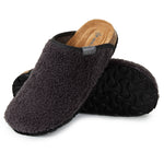 DUNLOP Slippers Warm Fuzzy Slip On Clog Slippers Comfy Mule House Shoes - Womens - Get Trend