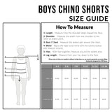 CityComfort Boys Shorts Cotton Chino Shorts Breathable Knee Length Adjustable Waist - Get Trend
