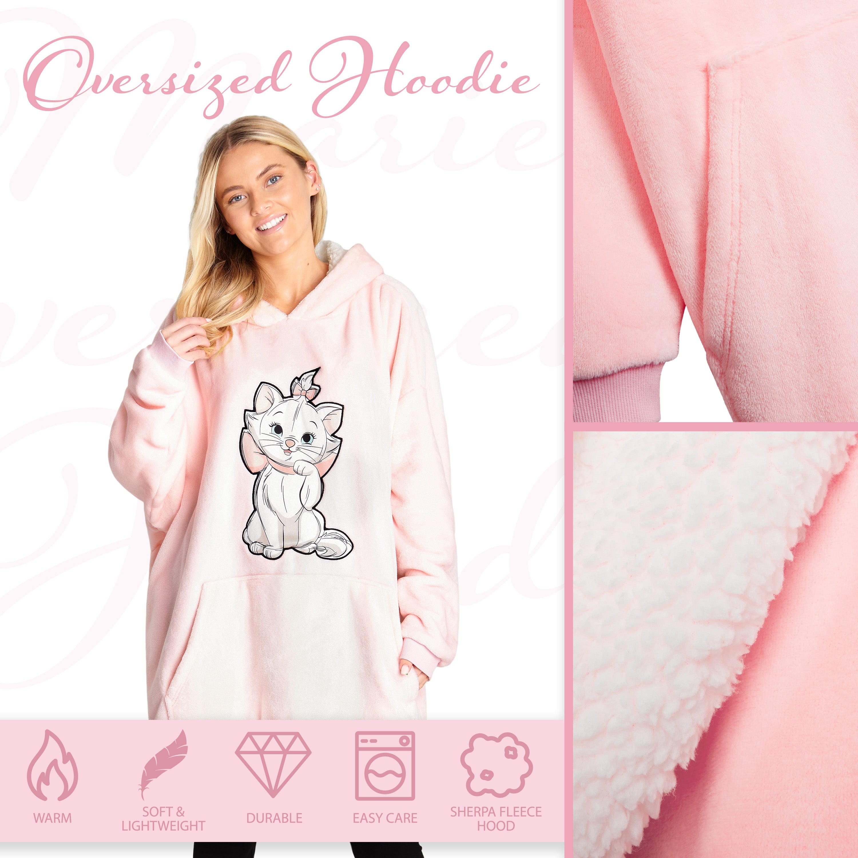 Disney Women's Hoodies, Oversized Blanket Hoodie - Get Trend