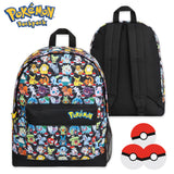 Pokemon Backpack for Kids Teenagers Pikachu Rucksack School Bag with Zipped Pockets