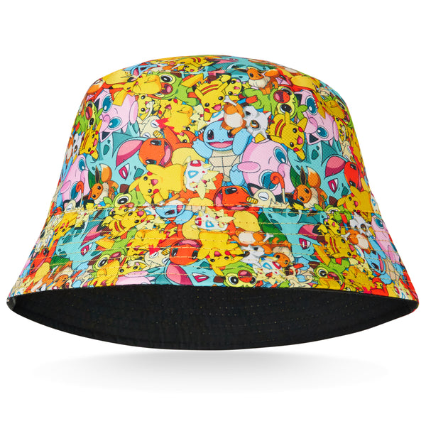 Pokemon Boys & Girls Bucket Hat, AOP Pokemon Bucket Hat - Get Trend
