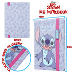 Disney Stitch Stationery Supplies Set Notebook Pencil Case & Ballpoint Pens or Notepad Colouring Pencils & Accessories for School Office (Blue) - Get Trend