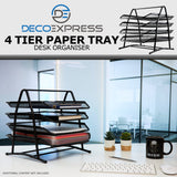 Desk Organiser -  Mesh 4 Tier Desk Storage Organiser - Get Trend