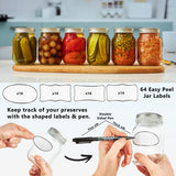 DECO EXPRESS Glass Jars with Lids Set of 6-500ml Mason Jars Airtight Leak Proof