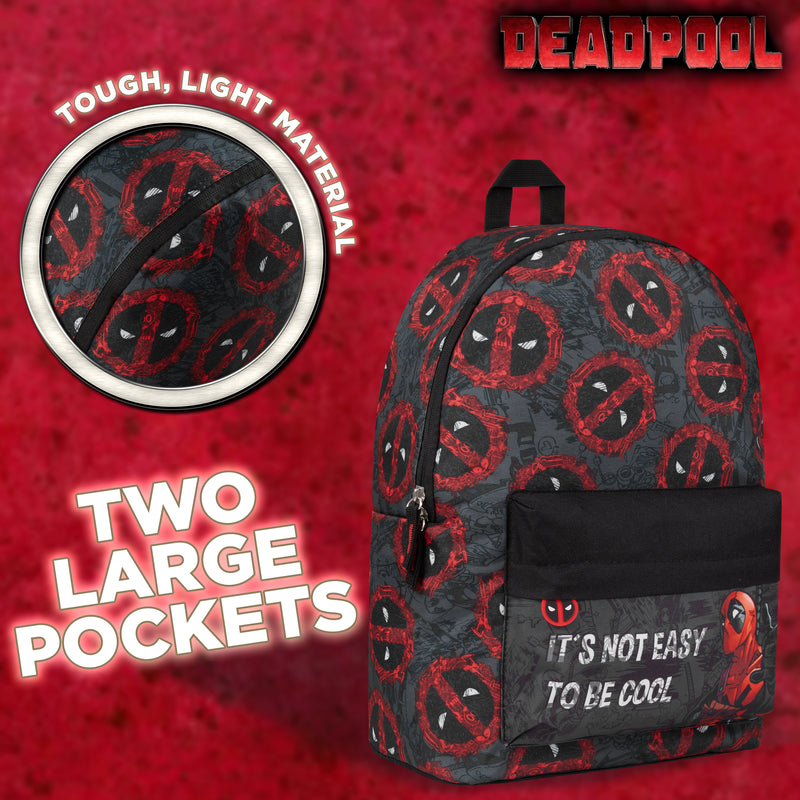 Marvel Boys Backpack Kids School Bag for Boys - DEADPOOL - Get Trend
