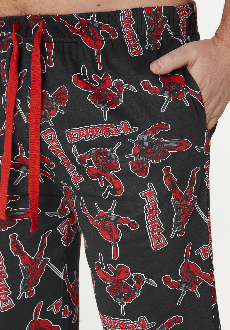 Marvel Pyjama Bottoms Men - Deadpool Pyjama Bottoms for Men
