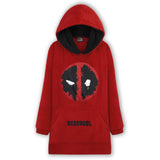 Marvel Oversized Hoodie Blanket for Men and Teenagers Avengers Deadpool - Gifts for Men