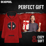 Marvel Oversized Hoodie Blanket for Men and Teenagers Avengers Deadpool - Gifts for Men