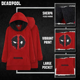 Marvel Oversized Hoodie Blanket for Men and Teenagers Avengers Deadpool - Gifts for Men