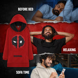 Marvel Oversized Hoodie Blanket for Men and Teenagers Avengers Deadpool - Gifts for Men