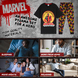 Marvel Deadpool and Wolverine Mens Pyjama Set, Soft Comfortable PJs Loungewear - Gifts for Men