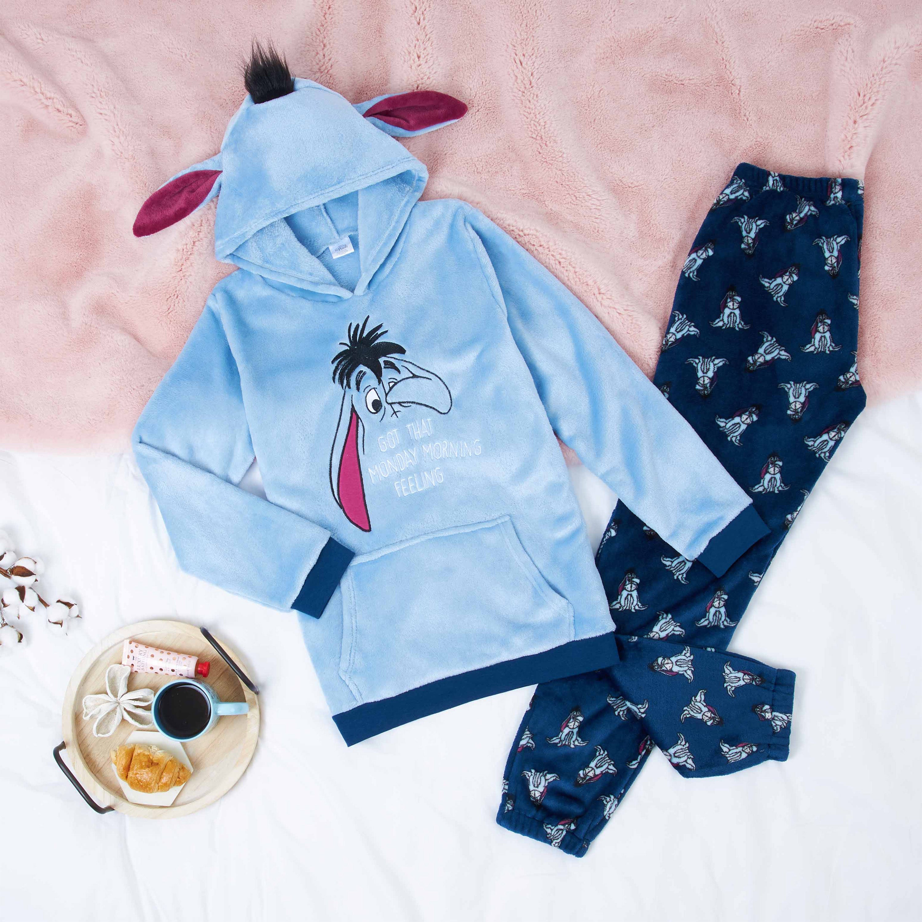 Disney Women's Fluffy Eeyore Fleece Pyjamas 3
