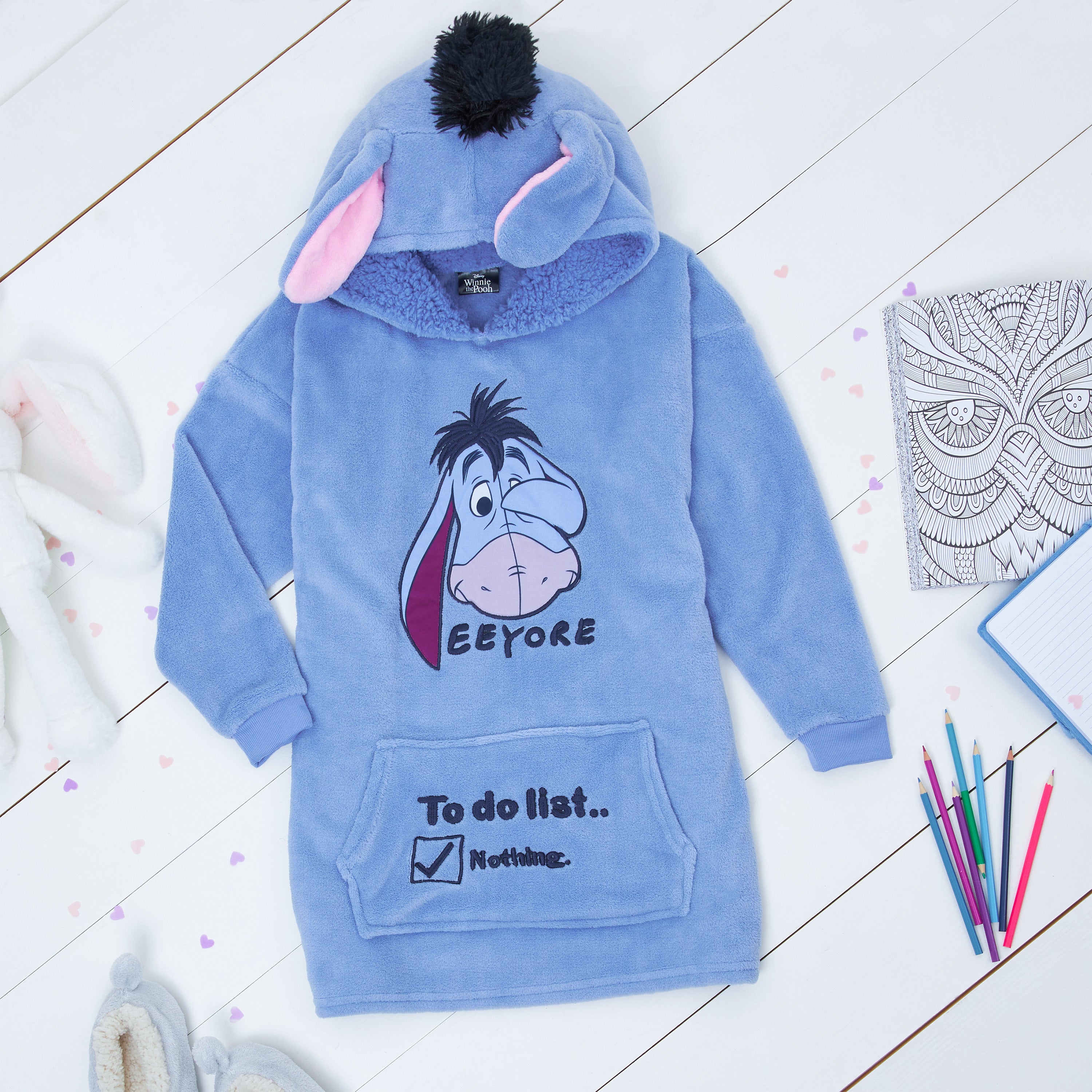 Disney Hoodies for Kids, Oversized Hoodie Blanket - Eeyore - Get Trend