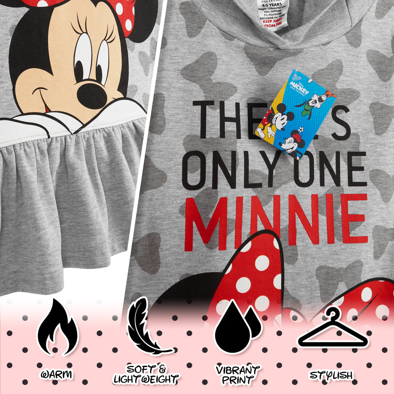 Disney Oversized Hoodie for Girls Teens, Minnie Mouse Dress - Get Trend