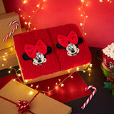 Disney Minnie Slipper Socks for Women and Teenagers Fleece Non Slip One Size