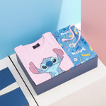 Disney Stitch Girls Pyjamas for Kids and Teenagers 2 Piece Nightwear Short PJs for Girls - Get Trend