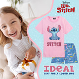 Disney Stitch Girls Pyjamas for Kids and Teenagers 2 Piece Nightwear Short PJs for Girls - Get Trend