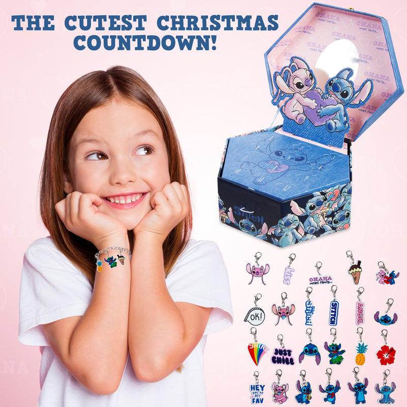 Disney Advent Calendar 2023 for Girls, Stitch Jewellery Advent Calendar