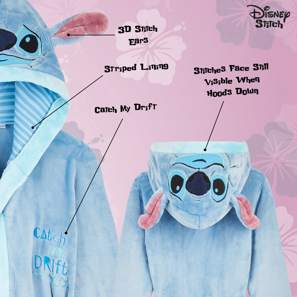 Disney Stitch Kids Dressing Gown e