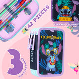 Disney Stitch Pencil Case with Stationery Filled Pencil Case - Get Trend