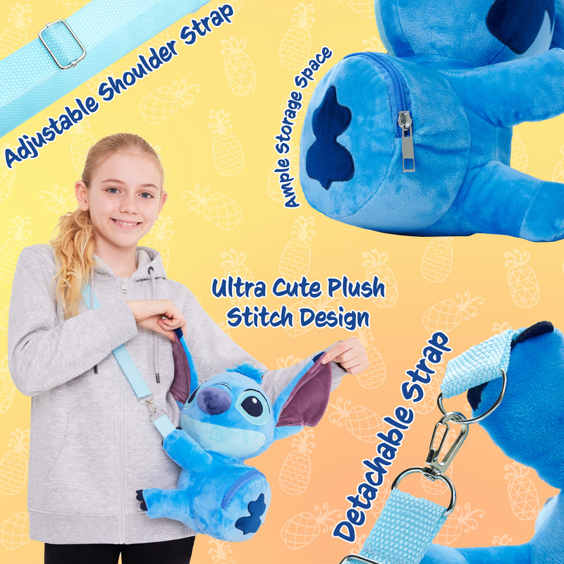 Disney Stitch Bags for Girls, Girls Shoulder Bags, 3D Crossbody Bag St