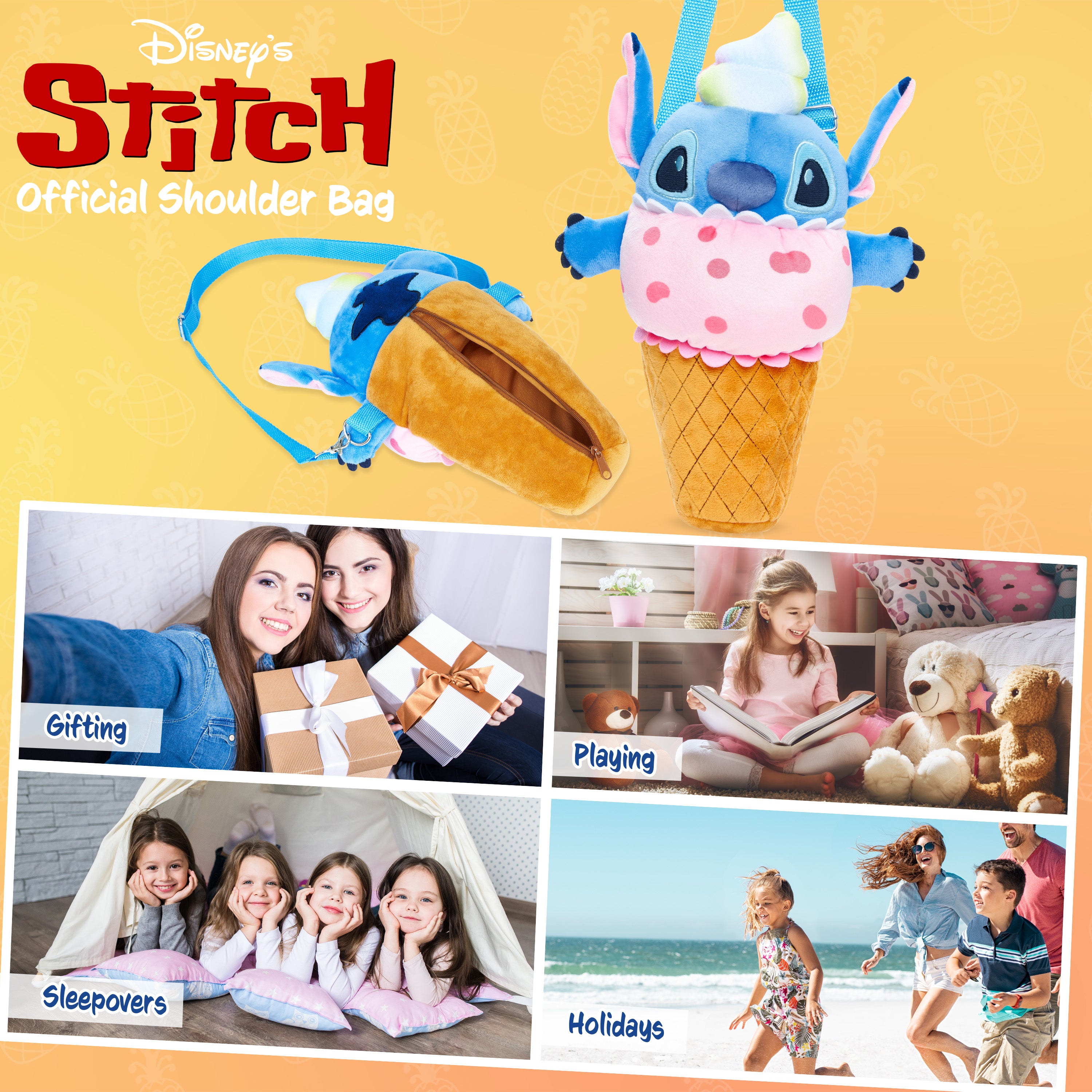 Disney Stitch Bags for Girls,  Girls Shoulder Bags, 3D Crossbody Bag Stitch Gifts - Get Trend