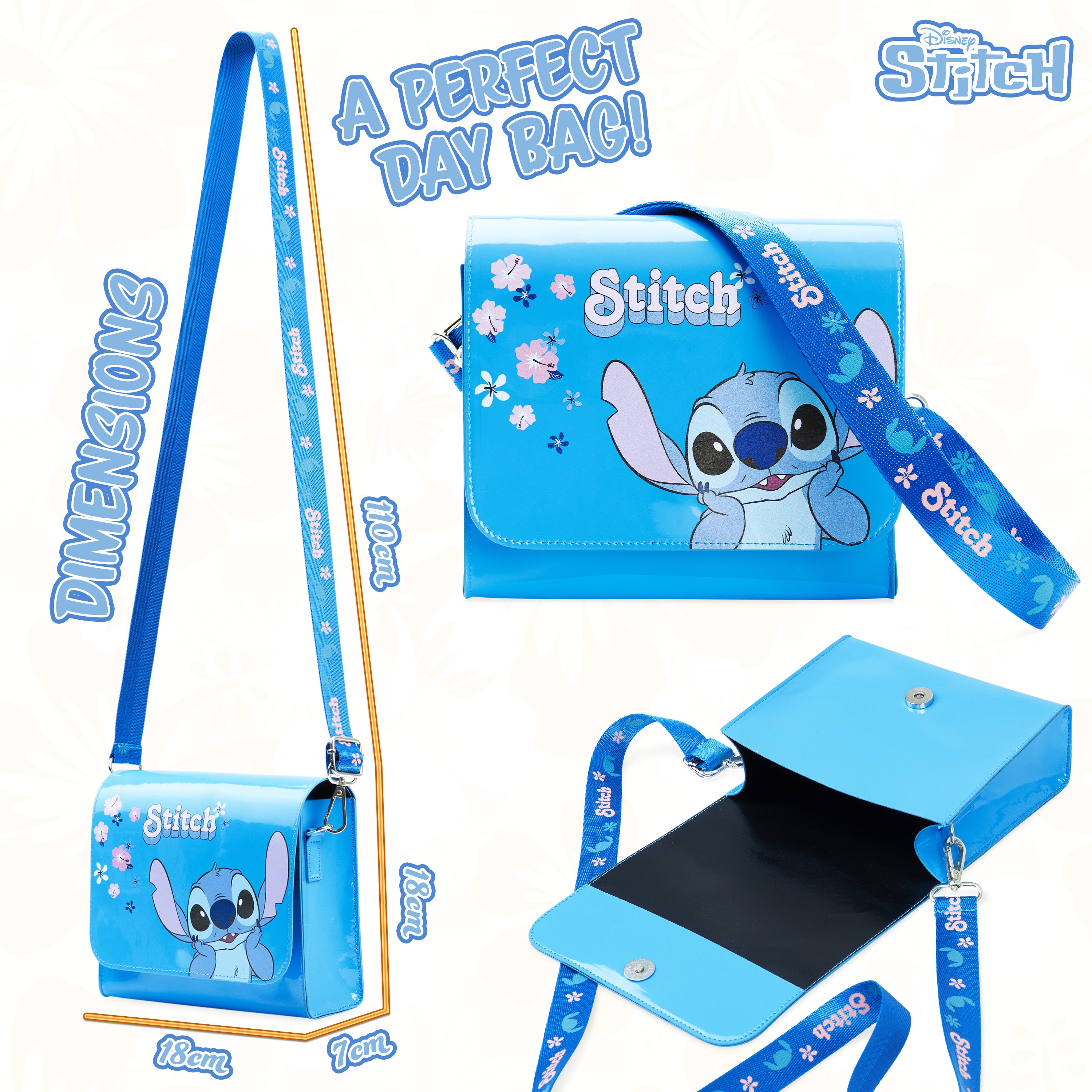 Disney Stitch Handbag Girls Teen Shoulder Bag with Adjustable Strap Messenger Bag Cute Stuff Cross Body Bag Stitch Gifts for Girls - Get Trend