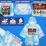 Marvel Avengers Towel with Hood for Kids Teenagers Absorbent Changing Robe Poncho - Get Trend