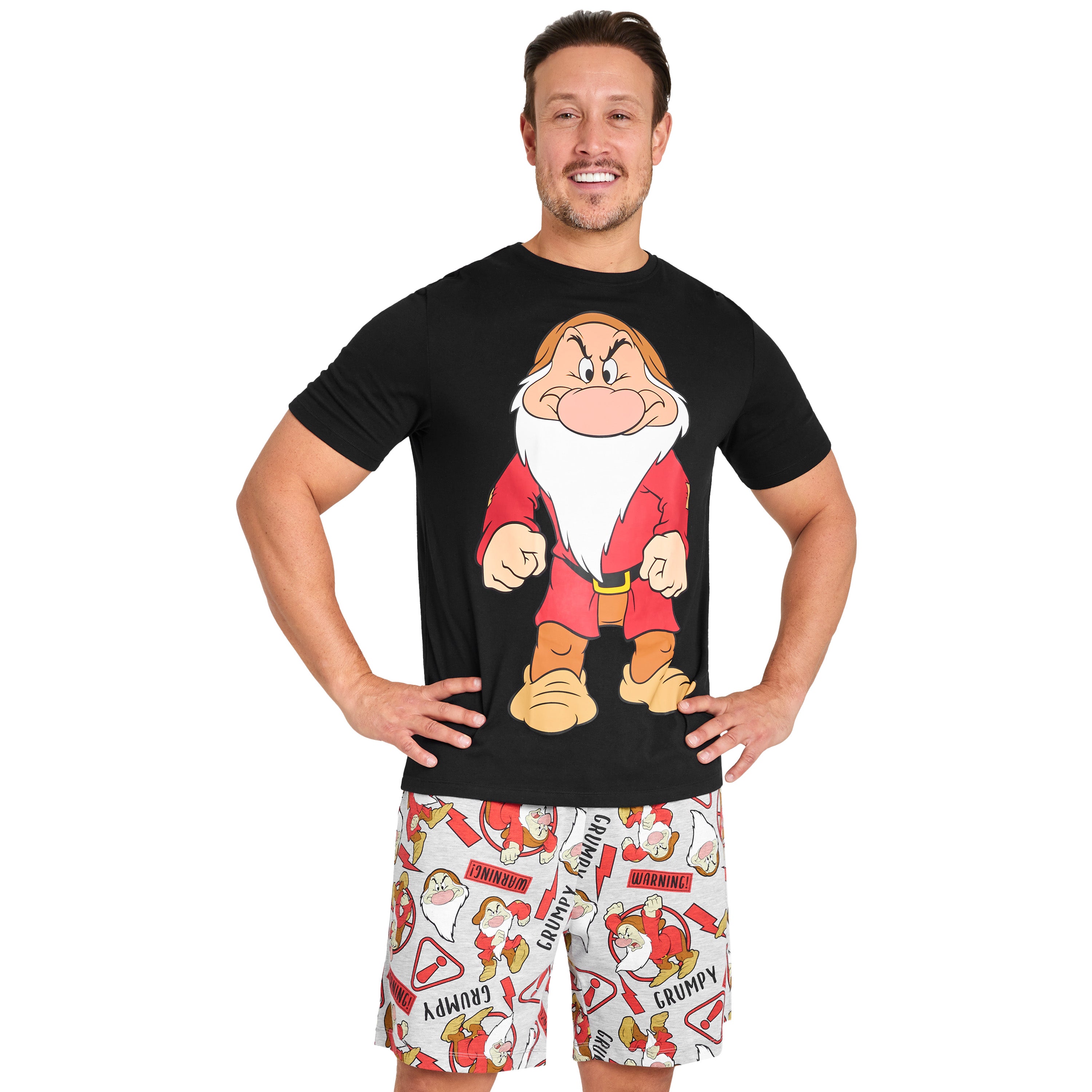 Disney Mens Short Pyjamas Set, Soft Breathable Lounge Wear - Get Trend