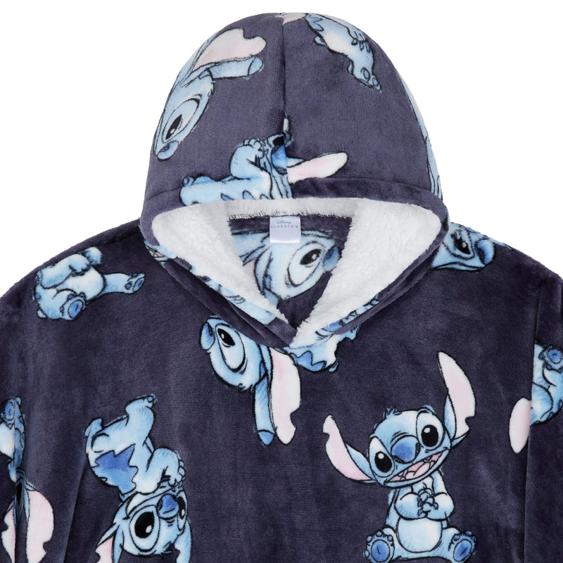 Disney Stitch Blanket Hoodie for Women and Teenagers
