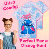 Disney Stitch Pyjamas for Girls & Teenagers Short Sleeve PJs Set Soft Breathable Nightwear - Get Trend