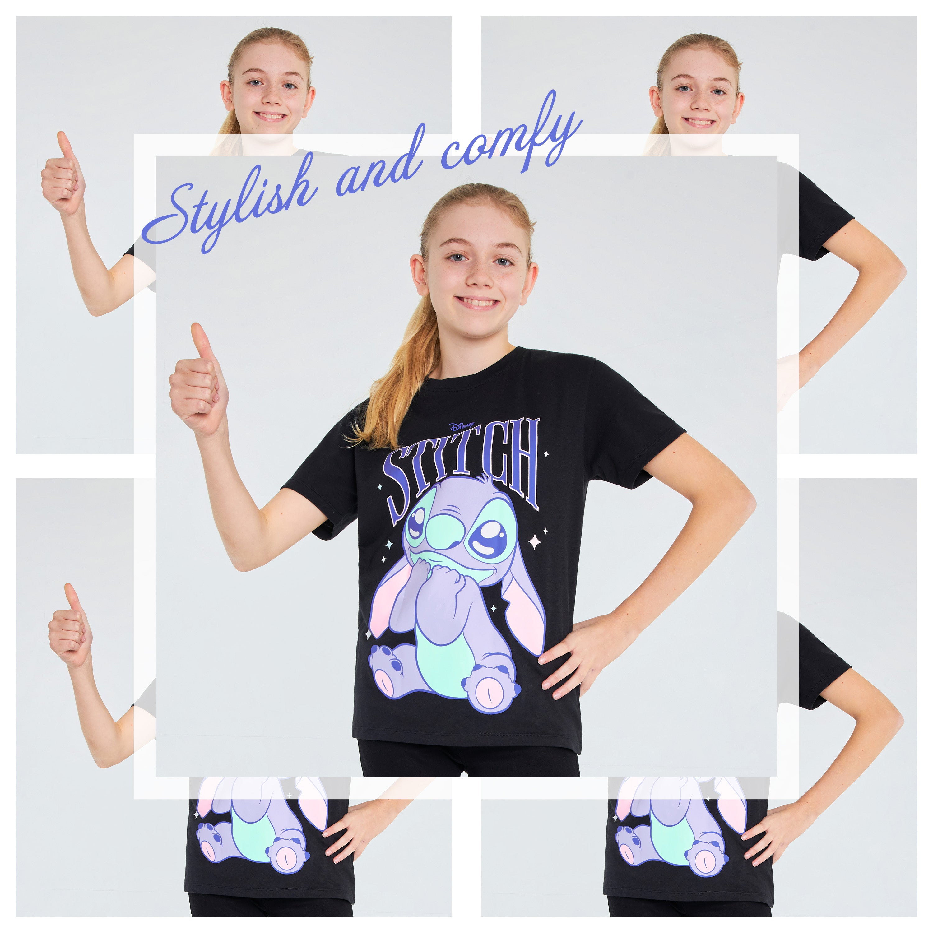 Disney Stitch T Shirt 2 Pack for Girls  Ages 3 to 12 Years - Get Trend