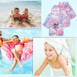 Disney Stitch for Kids & Teenagers Absorbent Changing Robe Poncho (10-13 Years) - Get Trend