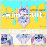 Disney Stitch Girls Swimming Costume, Stretchy Swimsuit for Beach Pool - Get Trend