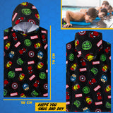 Marvel Hooded Towel for Kids, Absorbent Bath Towel with Hood - Holiday Essentials